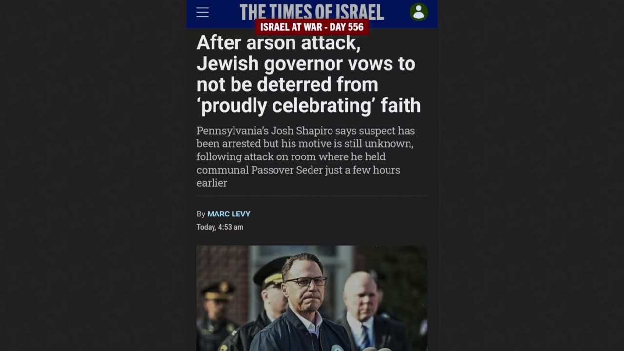 Jew PA Governor Arson Attack...By A Jew - The Subtle Narrative