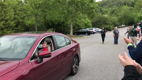 May 8, 2020 - Anchor Darcel Grimes Arrives for Final Day of Work at WLOS-TV