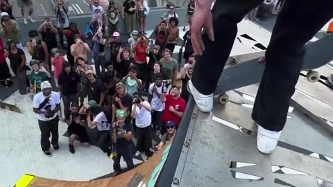 🤯🛹 Frankie Sent It from the Top Rope! You Won't Believe This Trick! | SkateNation