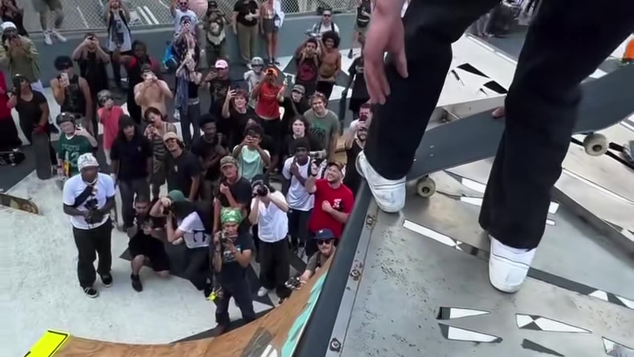 🤯🛹 Frankie Sent It from the Top Rope! You Won't Believe This Trick! | SkateNation