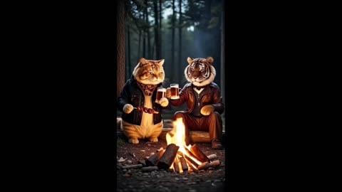 Cat's Mischief: The Kitten and His Friends in Action!?
