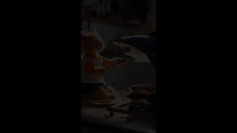 Cat's Mischief: The Kitten and His Friends in Action!?