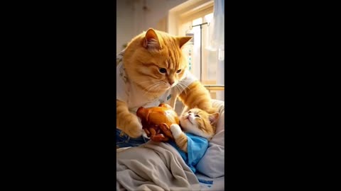 Cat's Mischief: The Kitten and His Friends in Action!?