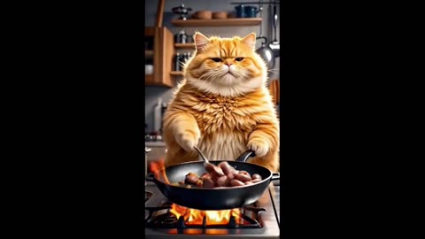 Cat's Mischief: The Kitten and His Friends in Action!?