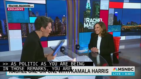 MSNBC’s Rachel Maddow Straight-Up Asks Kamala Harris If She’s ‘Running Again in 2028?’