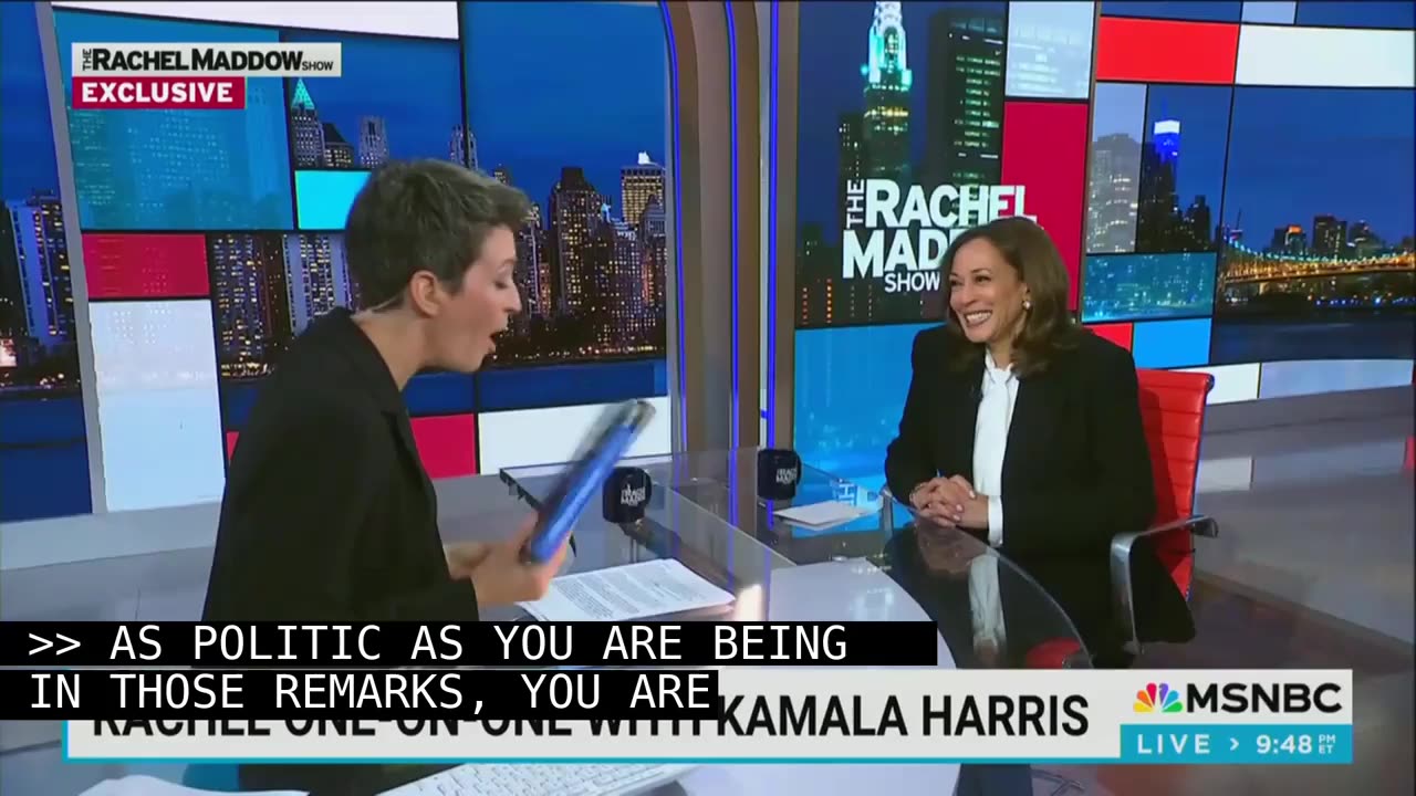 MSNBC’s Rachel Maddow Straight-Up Asks Kamala Harris If She’s ‘Running Again in 2028?’