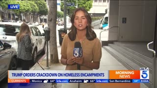 Trump signs executive order to clear homeless encampments