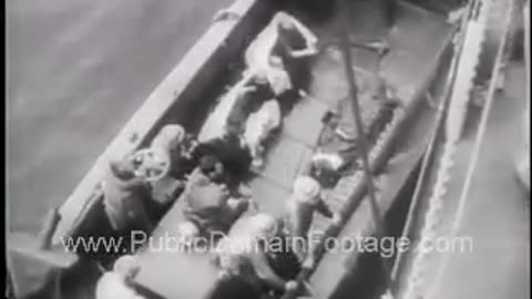 Invasion of Iwo Jima Newsreel Archival Footage www.PublicDomainFootage.com