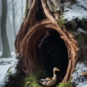 The Duckling and the Freezing Bird 🦆❄️ | A Heartwarming Story of Kindness & Friendship