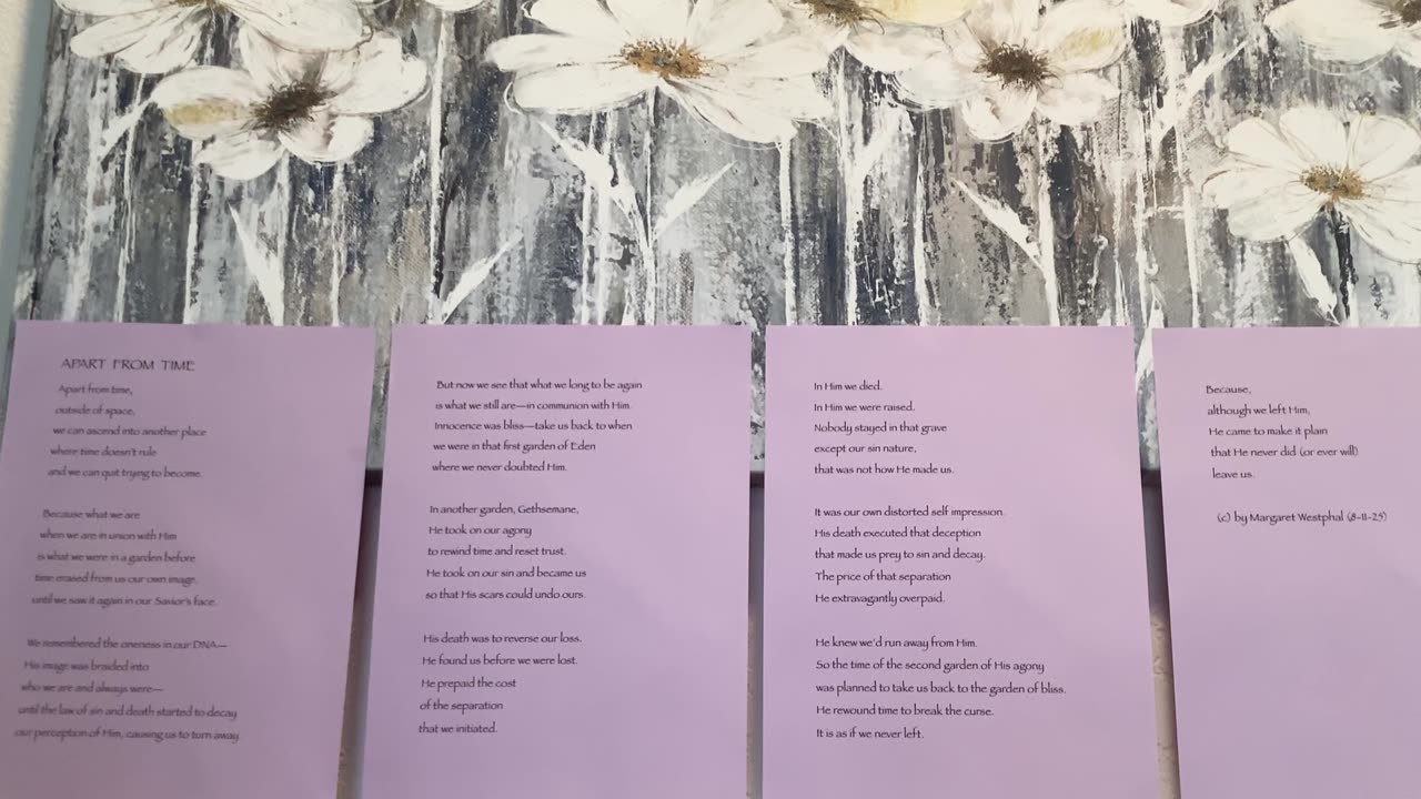 Another new poem: Apart From Time