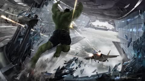 Thor vs Hulk fight scene