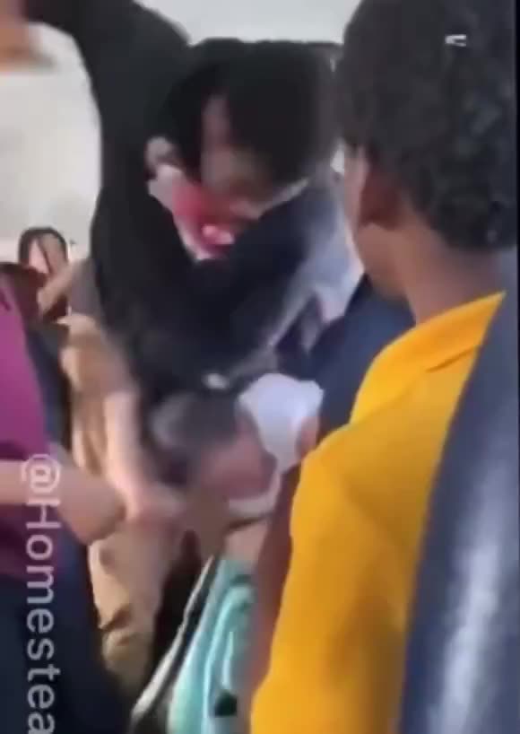 Black males gang attack White girl