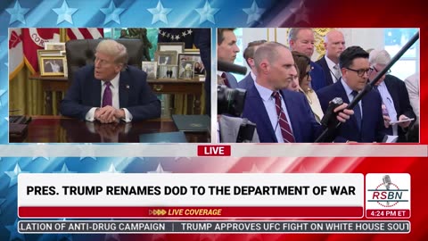 WATCH: President Trump Announces the Department of War - 9/5/25