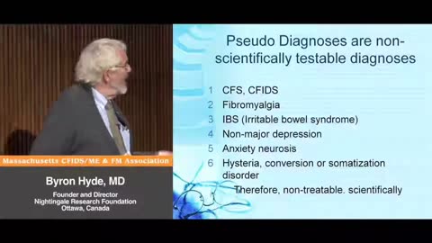 Pseudo Diagnoses are non-scientifically testable diagnoses - Byron Hyde, MD