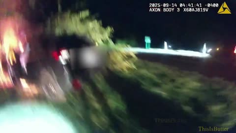 New York State Troopers response to a crash that left a driver trapped inside their fiery vehicle.