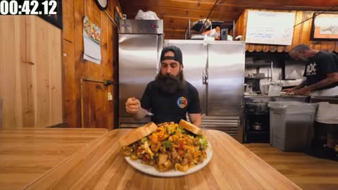 Viral: I ATTEMPTED A 20 YEAR OLD BREAKFAST CHALLENGE IN A SHACK IN NEW YORK! | B