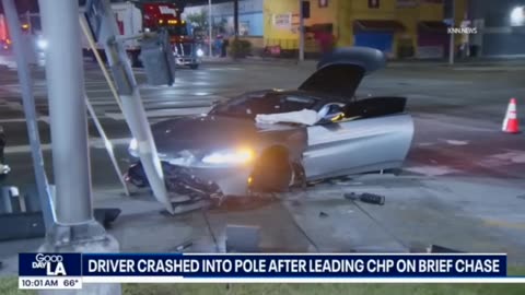 Rental Aston Martin Pursued By Police Crashed Into A Light Pole; Driver Identified (See Description)
