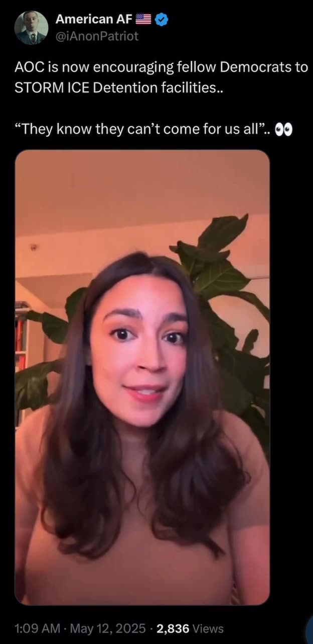AOC is now encouraging fellow Democrats to STORM ICE Detention facilities