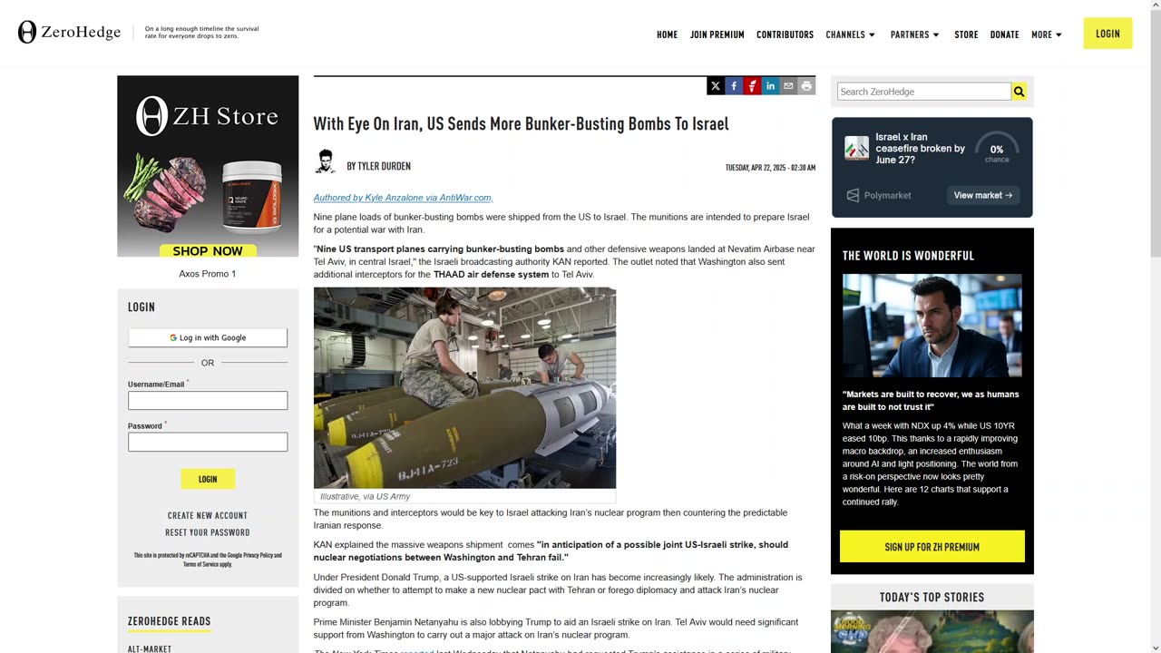 US Sent Bunker Buster Bombs to Israel - Interventionalism vs Isolationism