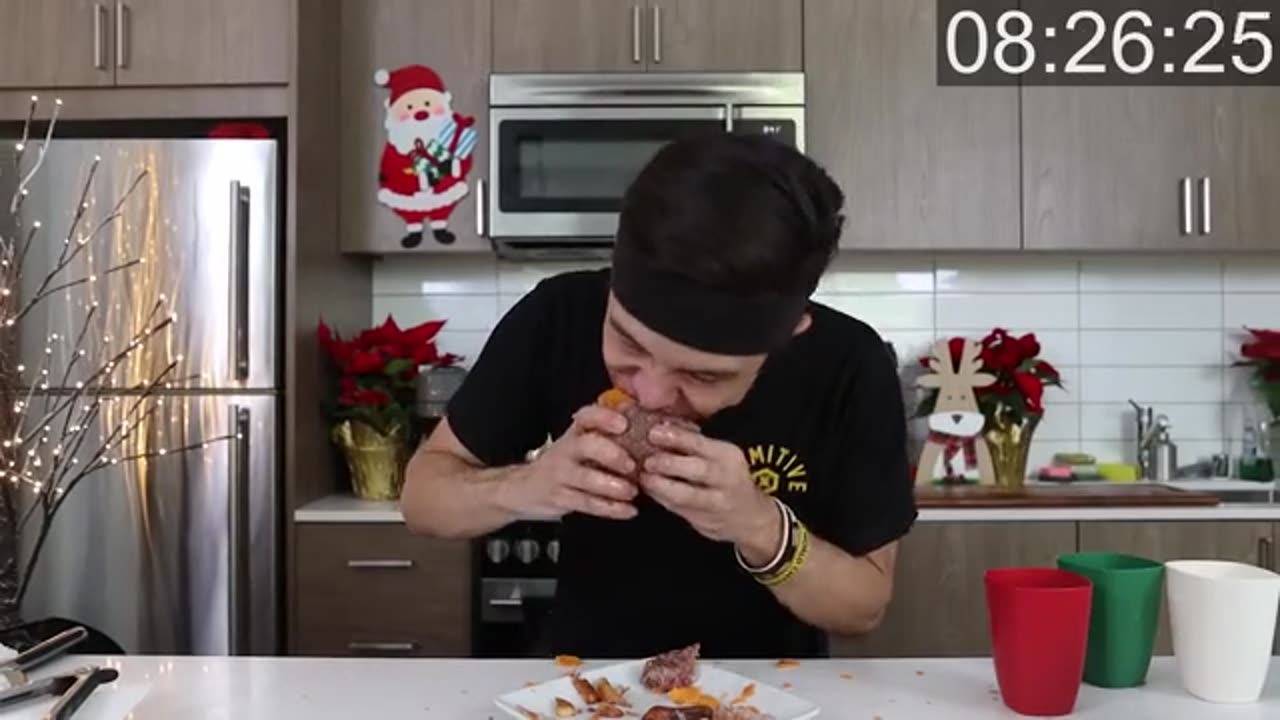 Massive A5 WAGYU steak REVERSE Sandwich (~10,000 calories)_part3