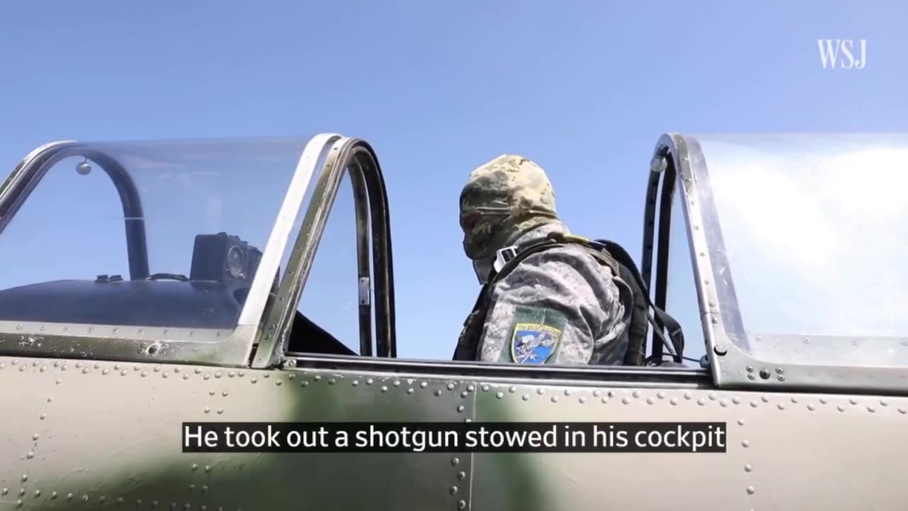 Ukrainian Drone Hunters Use Old Soviet Plane to Fly Along Side and Shooting Them Down