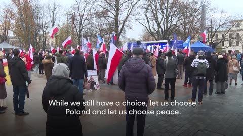 Lublin demonstrators demand end to military aid for Kiev, neutrality in Russia-Ukraine conflict