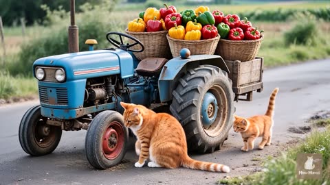 Mama Cat Works Hard at the Pizza Shop to Take Kitten on a Fun Park Trip 🍕💖🎡 _ Healing Story