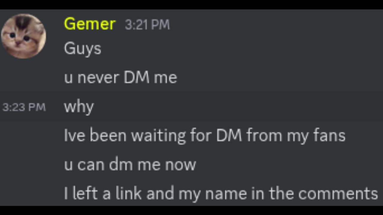 I Want To DM U In Discord 🥺