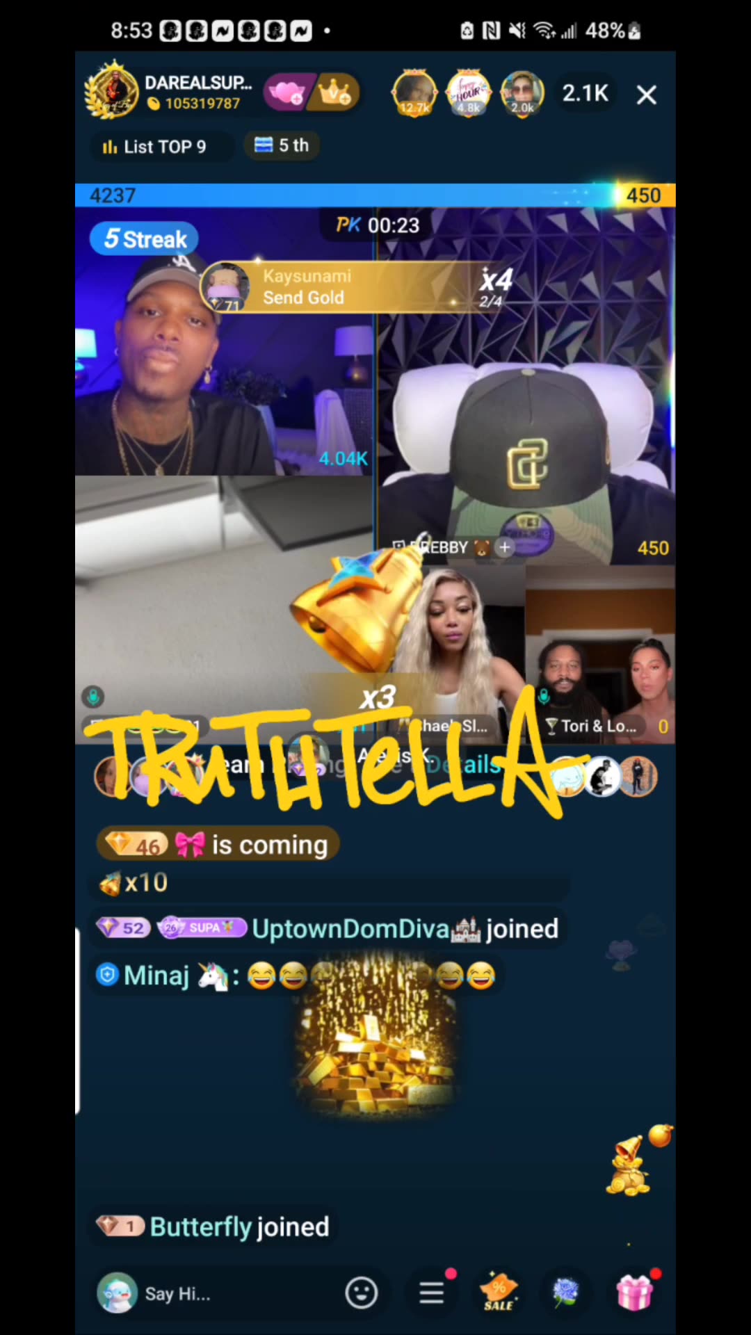 DREBABY TEAM PK WITH 21BADBITCH, DAREALSUPABIHH, SHAELA SAYS & MORE