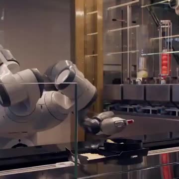 New burger bot delivers matrix meal in less than a minute....