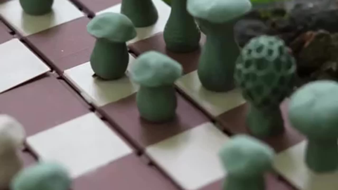 Beautiful: a chessboard Which folds into the shape of a log 🪵 printed on a 3D printer