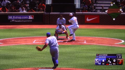MLB The Show: Kansas City Royals vs Baltimore Orioles (S23 G100)