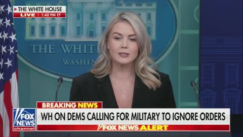 Karoline Leavitt RIPS reporter for not covering seditious video by Democrats