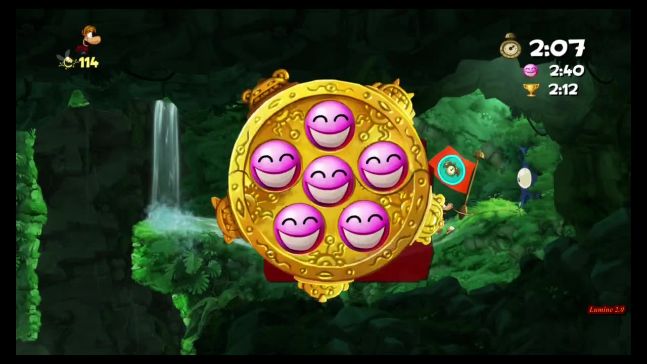 Rayman Origins (PC) (45) Ticklish Temples Time Trials - 4 Electoons & Medals