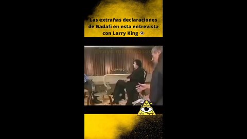 Las misteriosas declaraciones de Gadafi sobre el 11-S en esta entrevista con Larry King 👁️