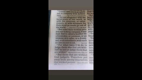 1 Corinthians 5:9-13