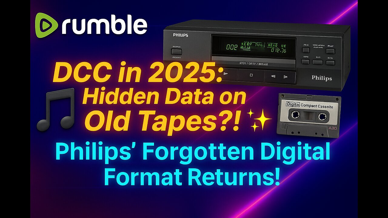 🔍 DCC in 2025: Hidden Data on Old Tapes?! 📼✨ Philips’ Forgotten Digital Format Returns!