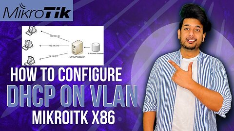 How to configure DHCP server on VLAN in MikroTik | MikroTik DHCP