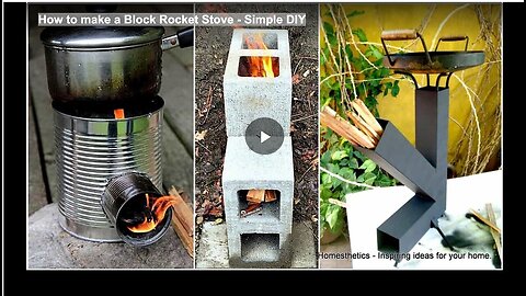 "Creating a Simple DIY Block Rocket Stove"