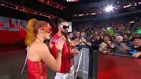 AJ Lee baits Seth Rollins Becky Lynch into a mixed tag match WWE Raw 9_8_2025