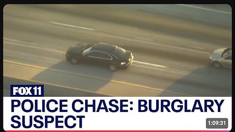 Police chase: Authorities in pursuit of burglary suspect in San Gabriel Valley