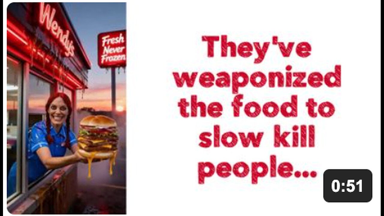 They've weaponized the food to slow kill people...