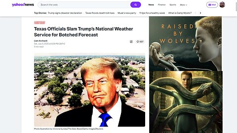 EntertheStars: Trump, Texas Floods & Raised By Wolves is Happening Now!