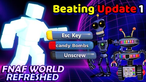 Using Candy Cadet to Beat Animdude | FNaF World Refreshed