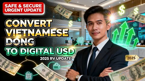 Safe Way to Convert Vietnamese Dong to Digital USD After the Exchange ⚡ VND • USD | 2025 RV Update💥