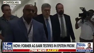Bill Barr arrived to appear before House investigators in probe into Jeffrey Epstein