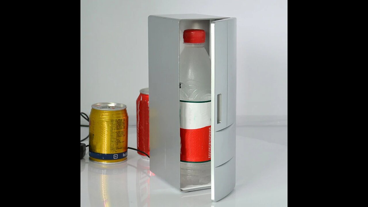 Portable Compact USB Mini Fridge with Heat & Cool Modes, for Skincare, Medications, Beverage