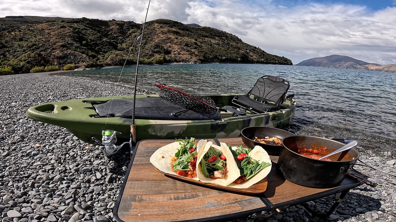 CATCH AND COOK FISH TACOS while camping at the lake