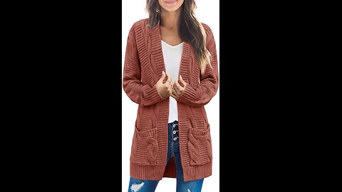 MEROKEETY Women 2025 Long Sleeve Cable Knit Cardigan Sweaters
