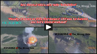 Chernihiv region: Russian Geran-2 UAV-s burn Ukrianian ST68UM/36D6 radar
